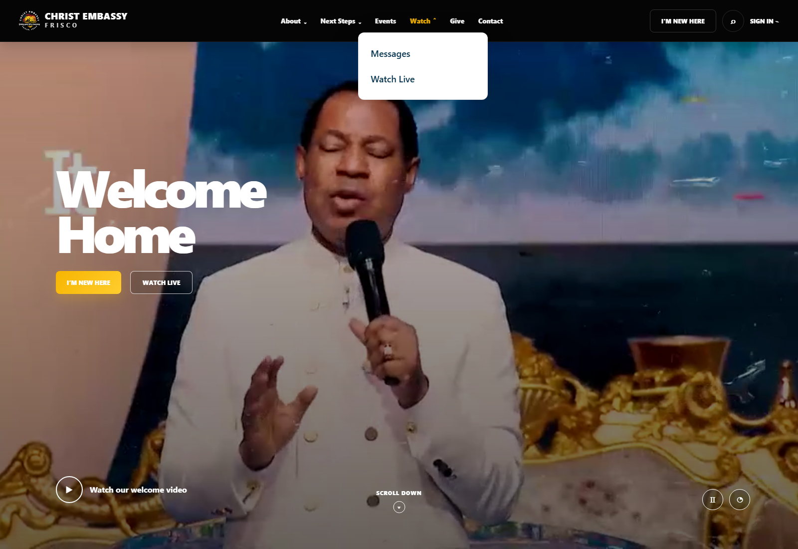 ChurchLume mobile homepage preview