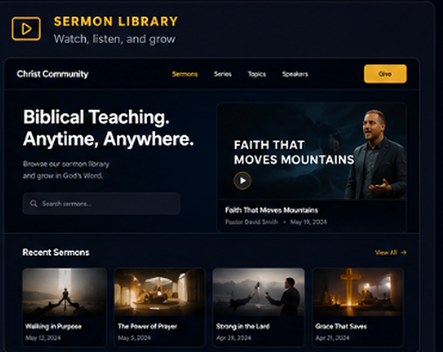 Sermon Library preview